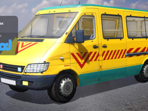 TW School Bus 001 3Dモデル