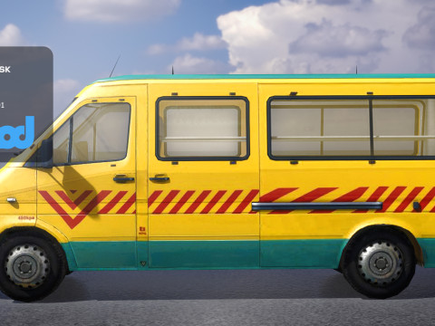 TW School Bus 001 Modelo 3D