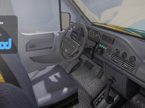 TW School Bus 001 3D Model