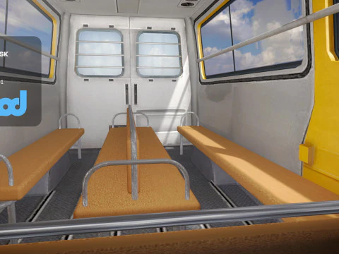 TW School Bus 001 3D Model