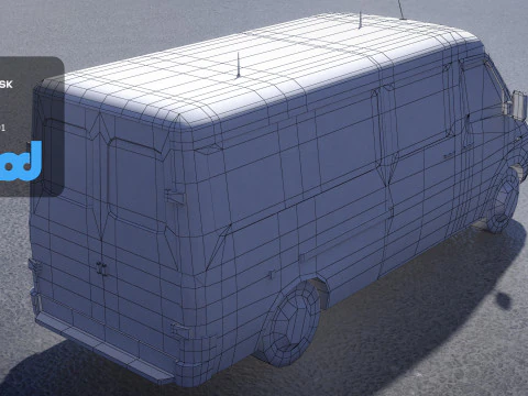 TW School Bus 001 3D Model