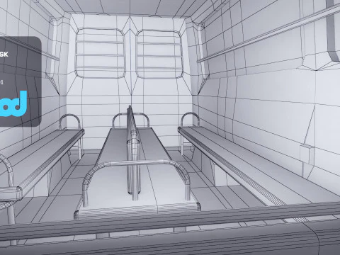 TW School Bus 001 3D Model