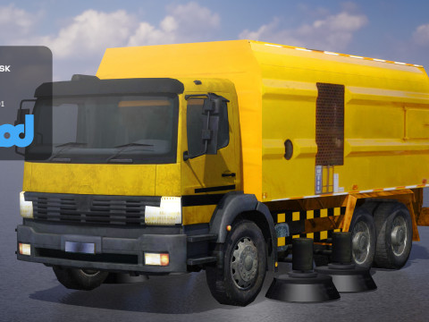 TW Street Sweeper 001 3D Model