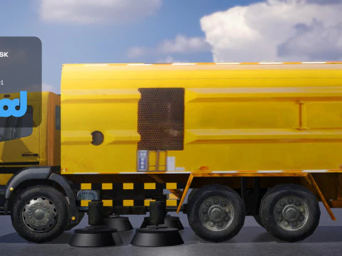 TW Street Sweeper 001 3D Model