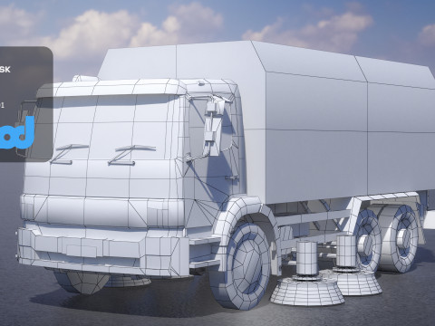 TW Street Sweeper 001 Modelo 3D