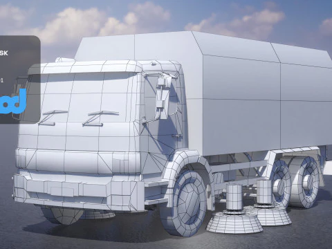 TW Street Sweeper 001 3D Model