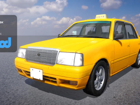 TW 택시 001 3D 모델