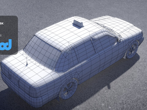 TW Taxi 001 3D Model