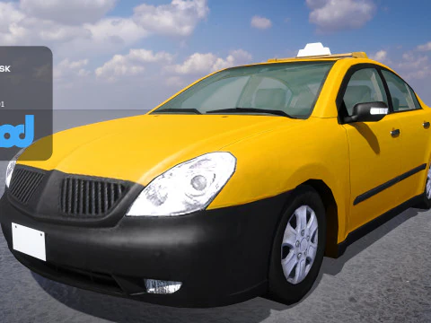 TW 택시 002 3D 모델