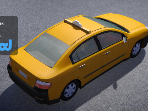 TW Taxi 002 3D Model