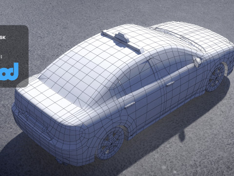 TW Taxi 002 3D Model