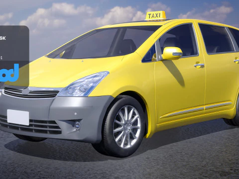 TW 택시 005 3D 모델