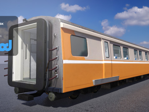 TW Train Cabin 001 3D Model