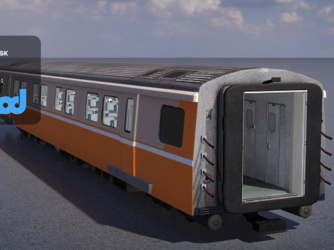 TW Train Cabin 001 Modelo 3D