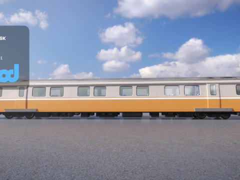 台湾火车车厢001 3D 模型