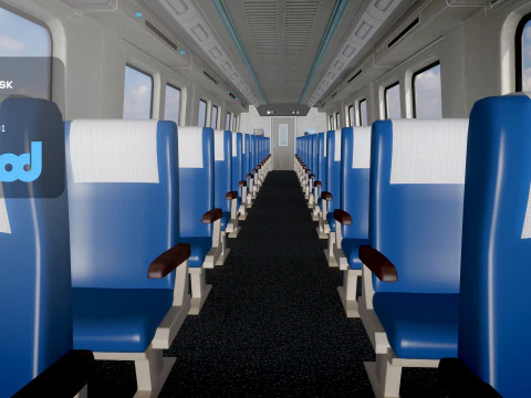 台湾火车车厢001 3D 模型