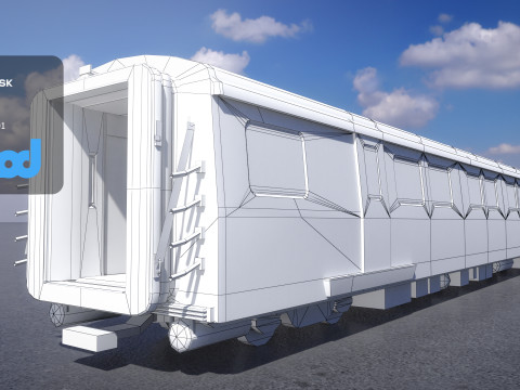 TW Train Cabin 001 Modelo 3D