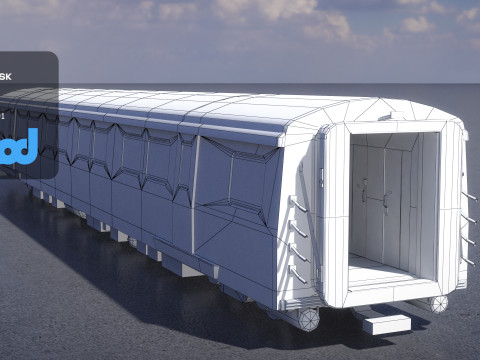 TW Train Cabin 001 Modelo 3D
