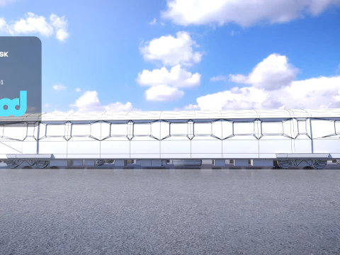 台湾火车车厢001 3D 模型