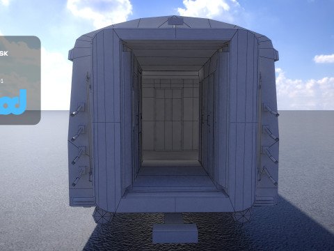 TW Train Cabin 001 Modelo 3D