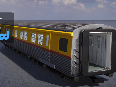TW Train Cabin 003 3Dモデル