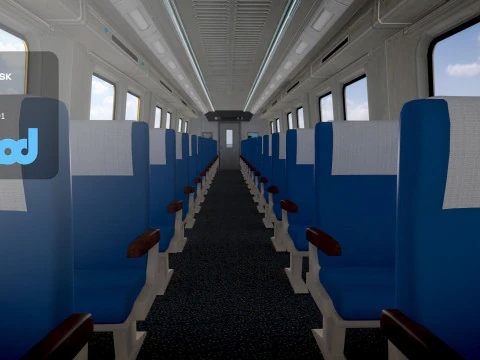 TW Train Cabin 003 3D Model