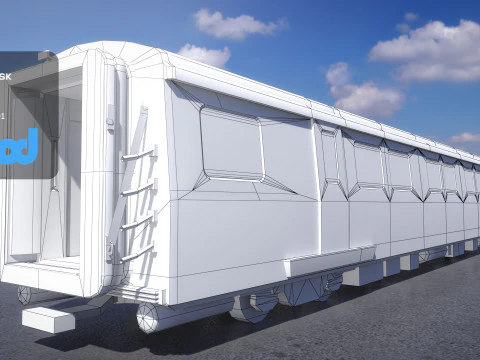 TW Train Cabin 003 3D Model