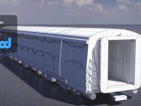 TW Train Cabin 003 3Dモデル
