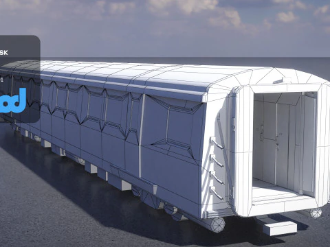 TW Train Cabin 003 3D Model