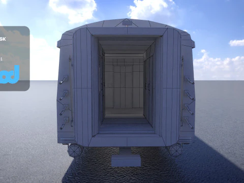 TW Train Cabin 003 3D Model