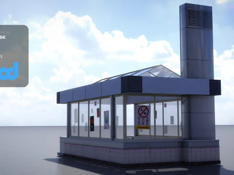 Shibuya Station Entrance 3D Model