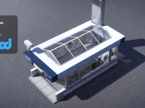 Shibuya Station Entrance 3D Model