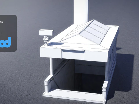 Shibuya Station Entrance 3D Model