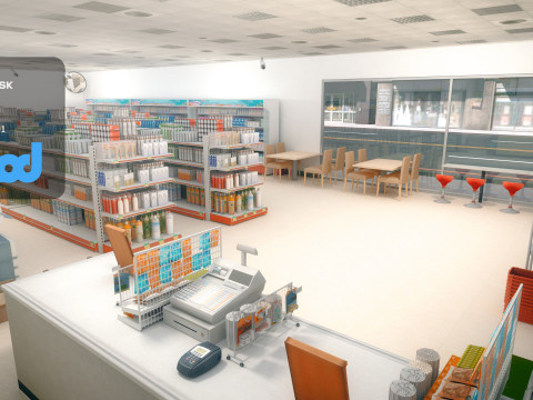 Convenience Store 0001 3Dモデル