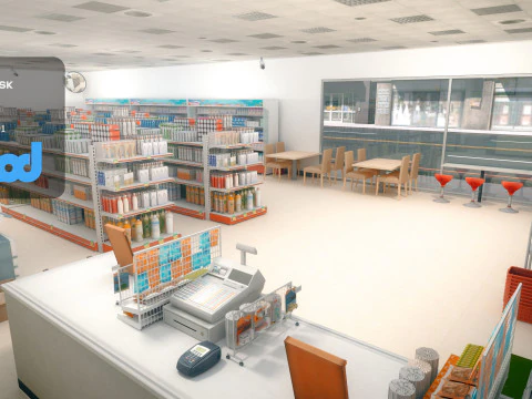 Loja de conveni&ecirc;ncia 0001 Modelo 3D