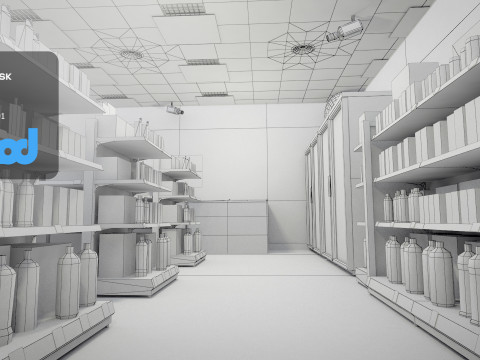 Convenience Store 0001 3D मॉडल