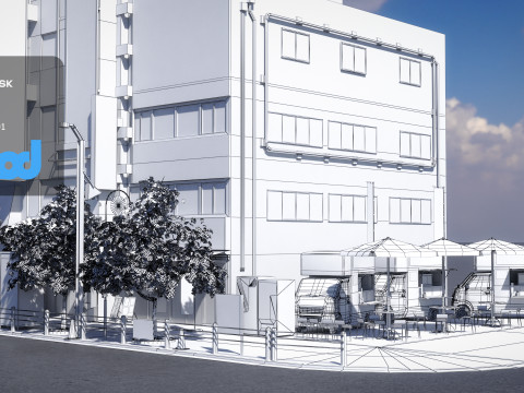 JapaneseStreetscapeAkihabara0002 3D 模型