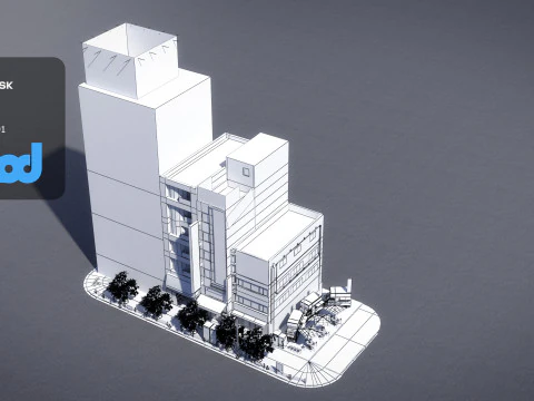 JapaneseStreetscapeAkihabara0002 3D Model