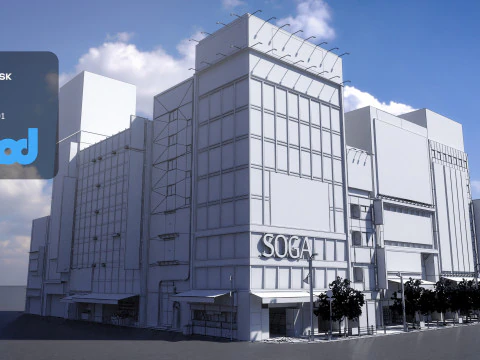 Japanese Streetscape Akihabara 0004 3D Model