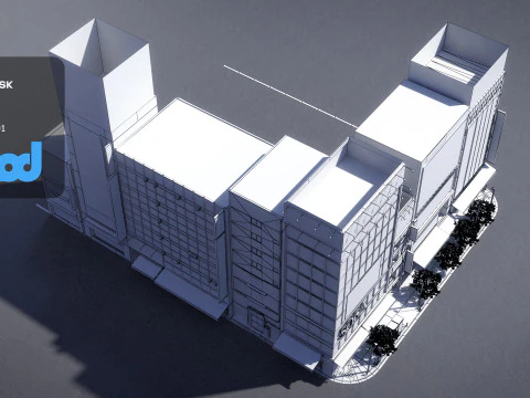 Japanese Streetscape Akihabara 0004 3D Model