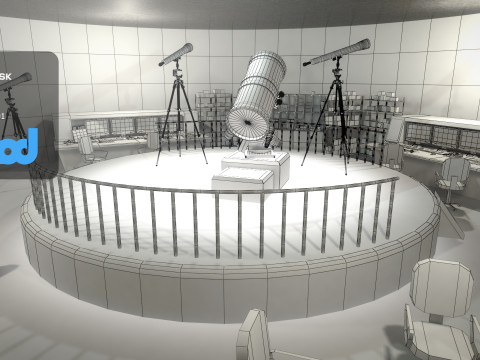 Observatory 001 3D 모델