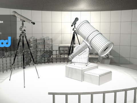 Observatory 001 3D 모델