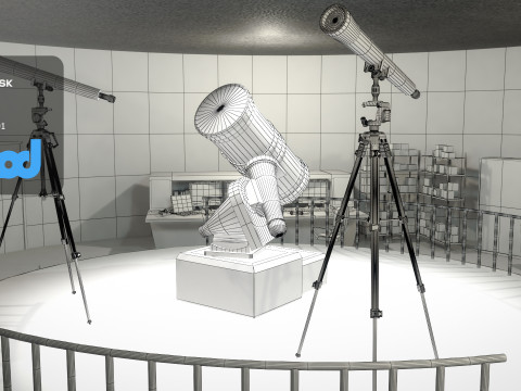 Observatory 001 3D 모델