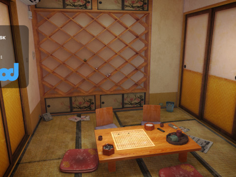Japanese Style Living Room Model 3D