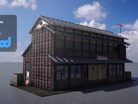 Casa in stile giapponese 0017 Modello 3D