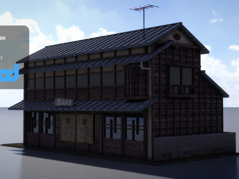 Japanese Style House 0017 Modelo 3D