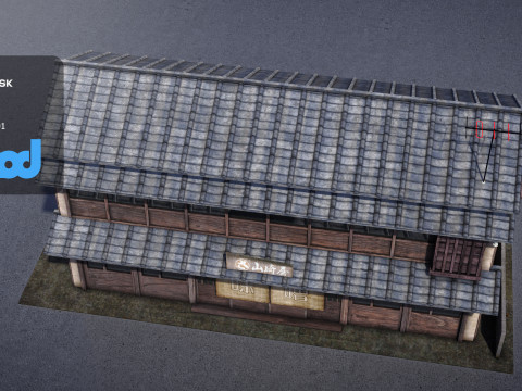 Japanese Style House 0017 Modelo 3D