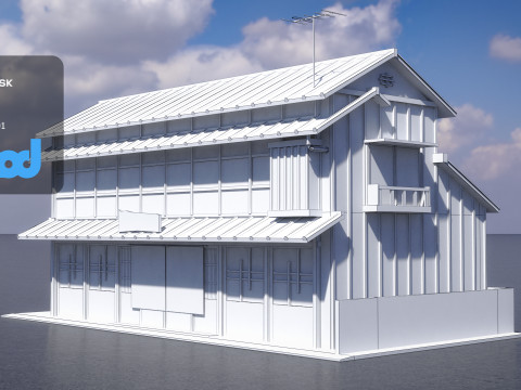 Japanese Style House 0017 Modelo 3D