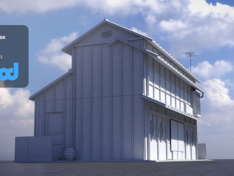 Japanese Style House 0017 Modelo 3D