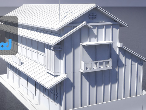 Japanese Style House 0017 Modelo 3D